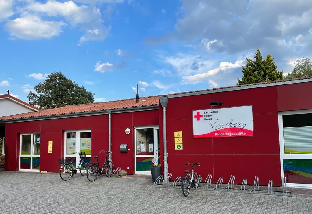 Bild zeigt die DRK Kita am Vosseberg in Papenburg, eine der acht Einrichtungen, die  bei uns gefördert wurde.